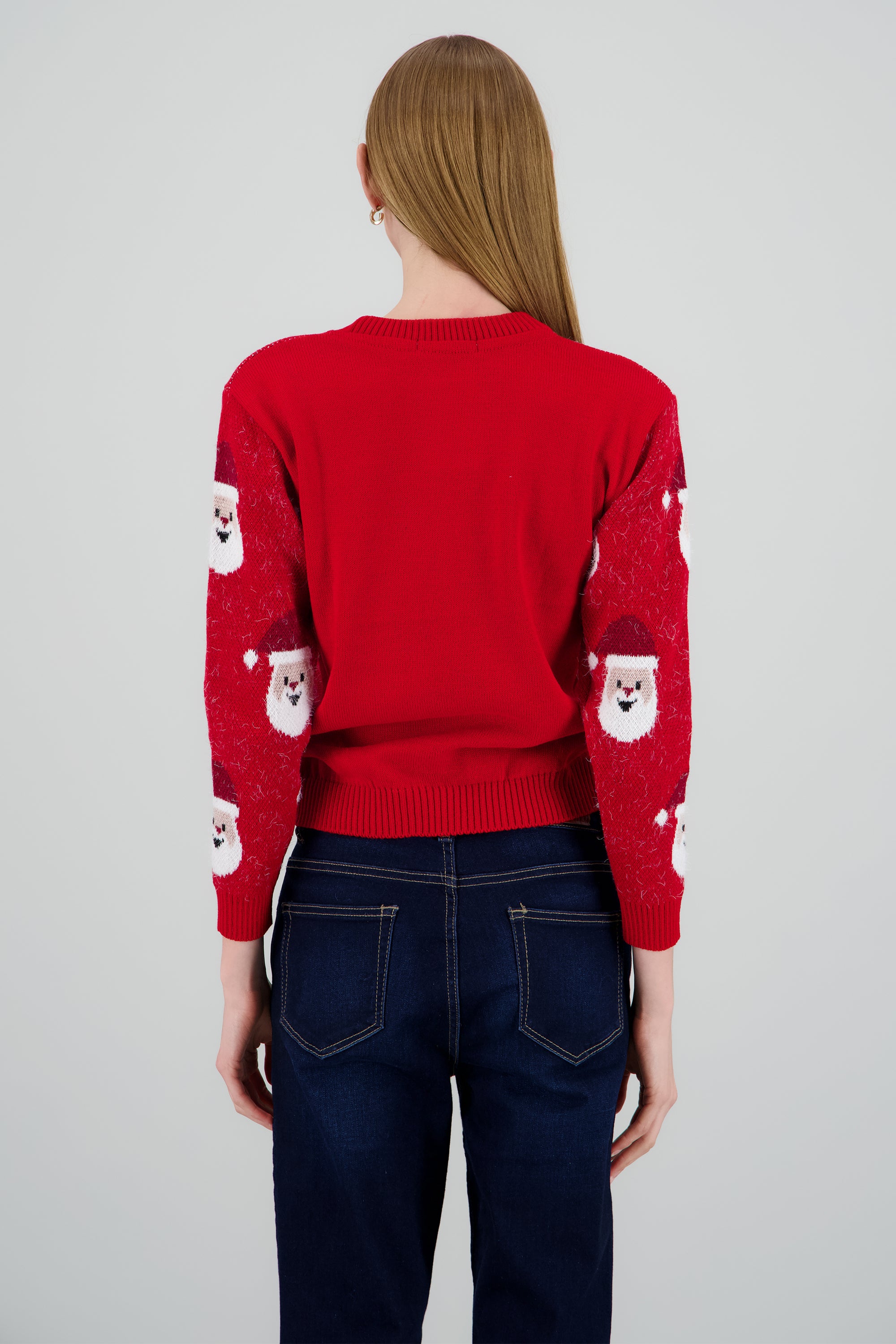 Suéter navideño diseño Santa Claus ROJO COMBO