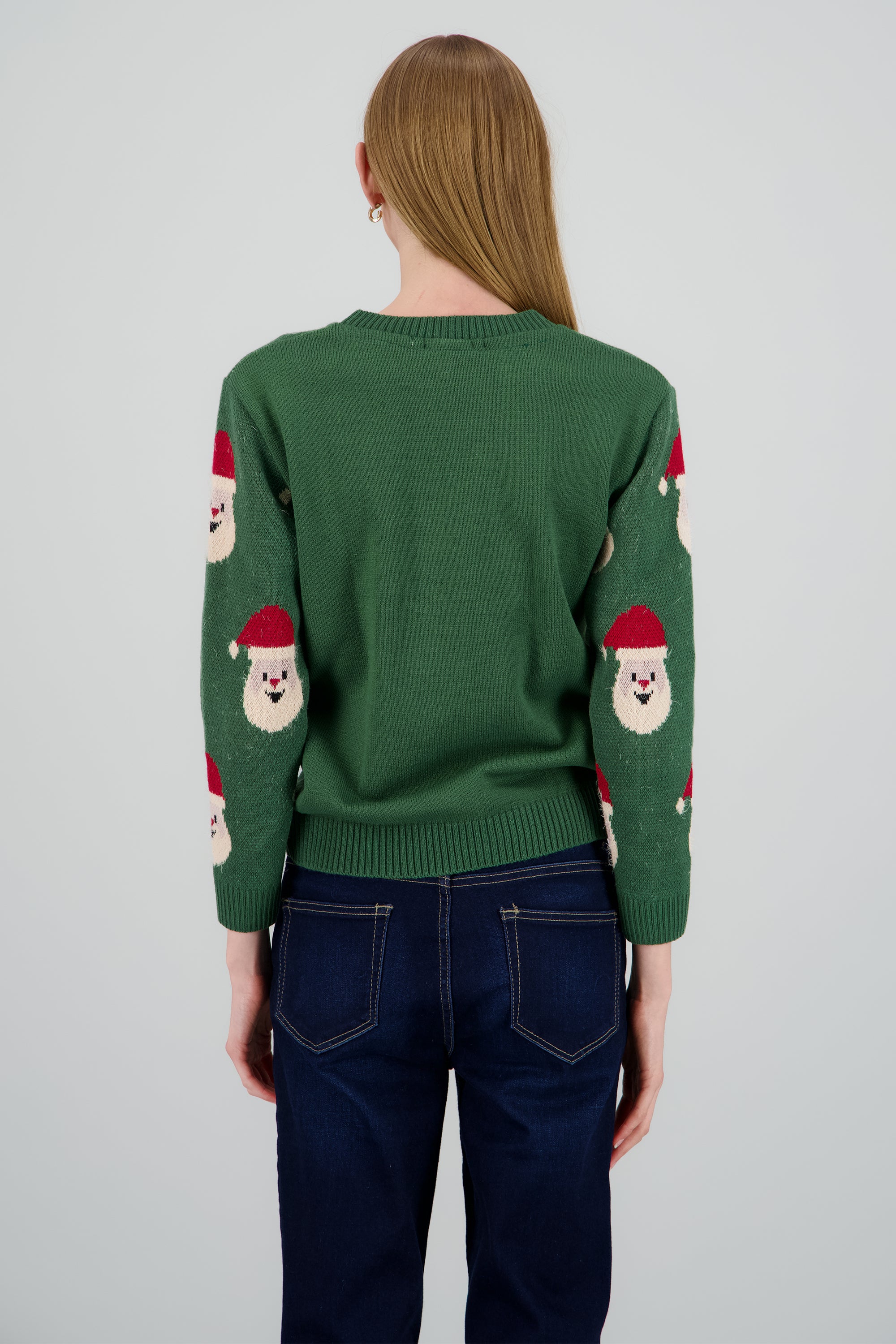 Suéter navideño diseño Santa Claus OLIVO COMBO