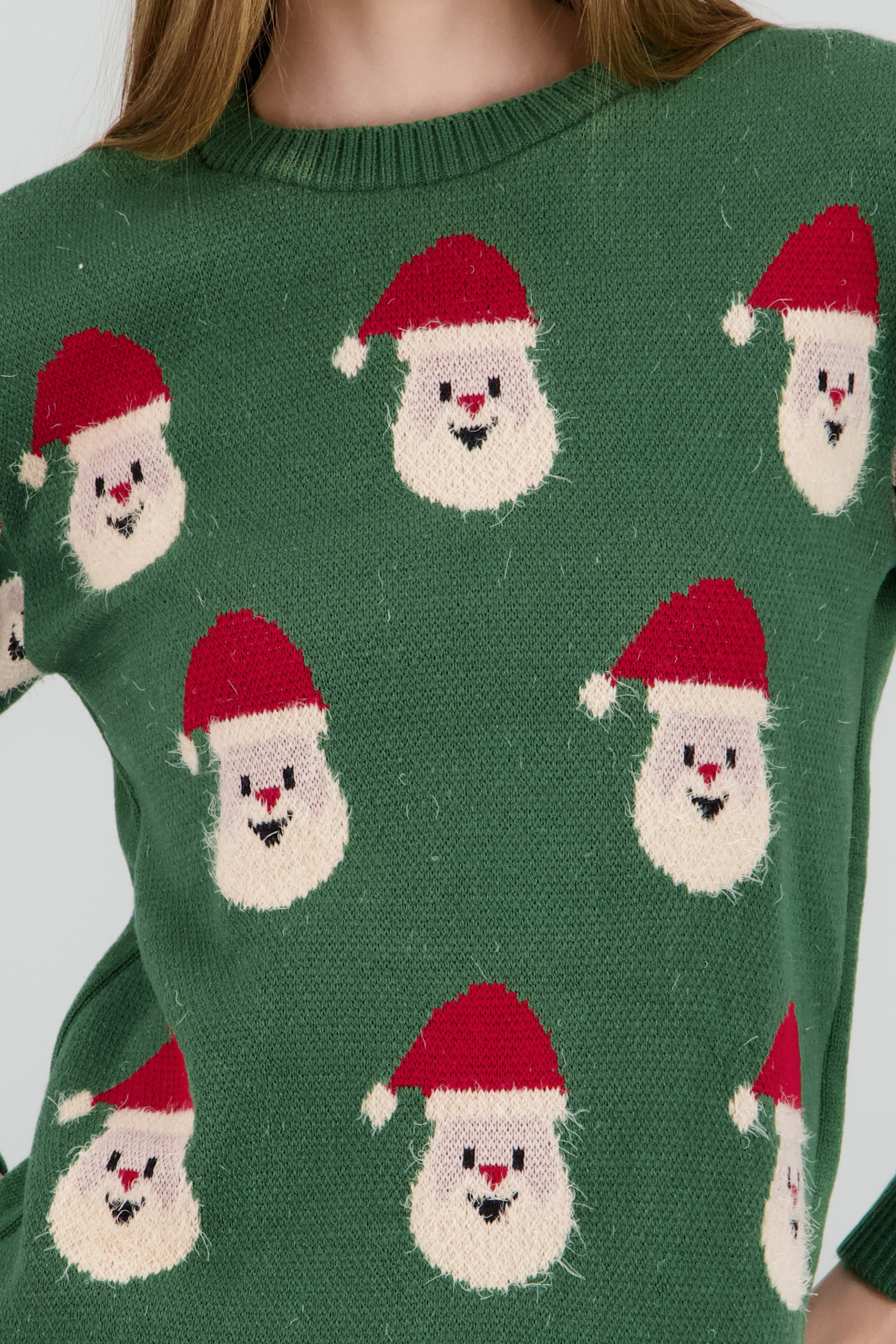 Suéter navideño diseño Santa Claus OLIVO COMBO