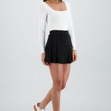 Falda mini tableada