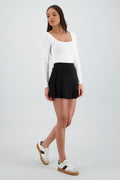 Falda mini tableada