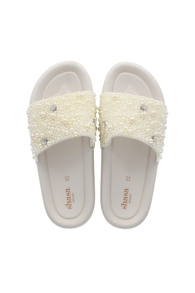 Slide Eva Perlas BLANCO