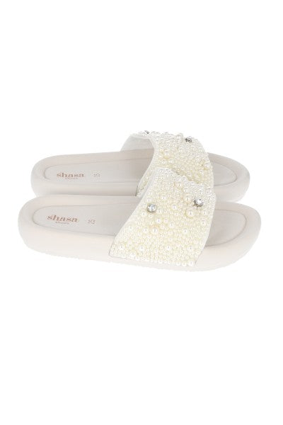 Slide Eva Perlas BLANCO