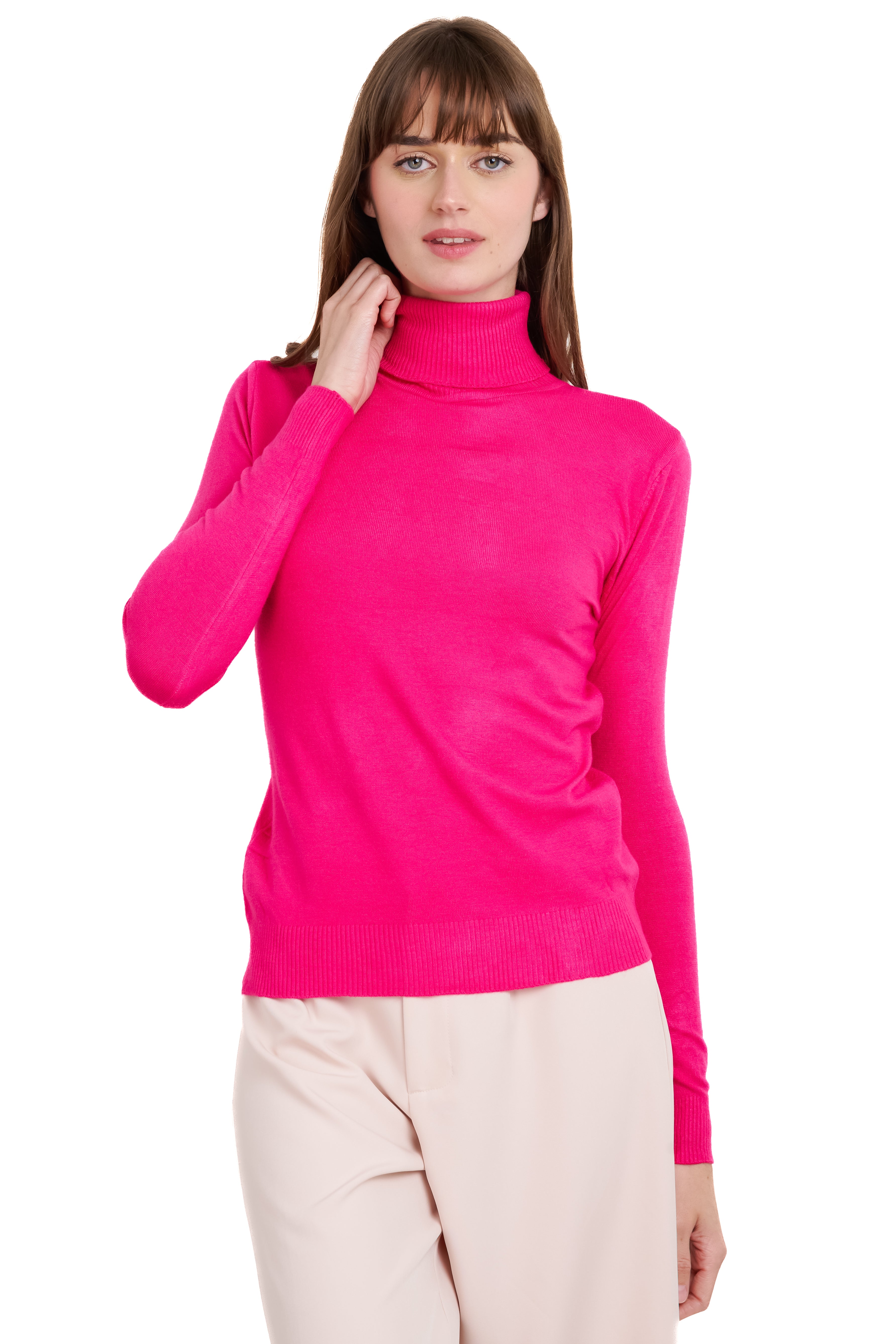Top manga larga cuello alto FIUSHA