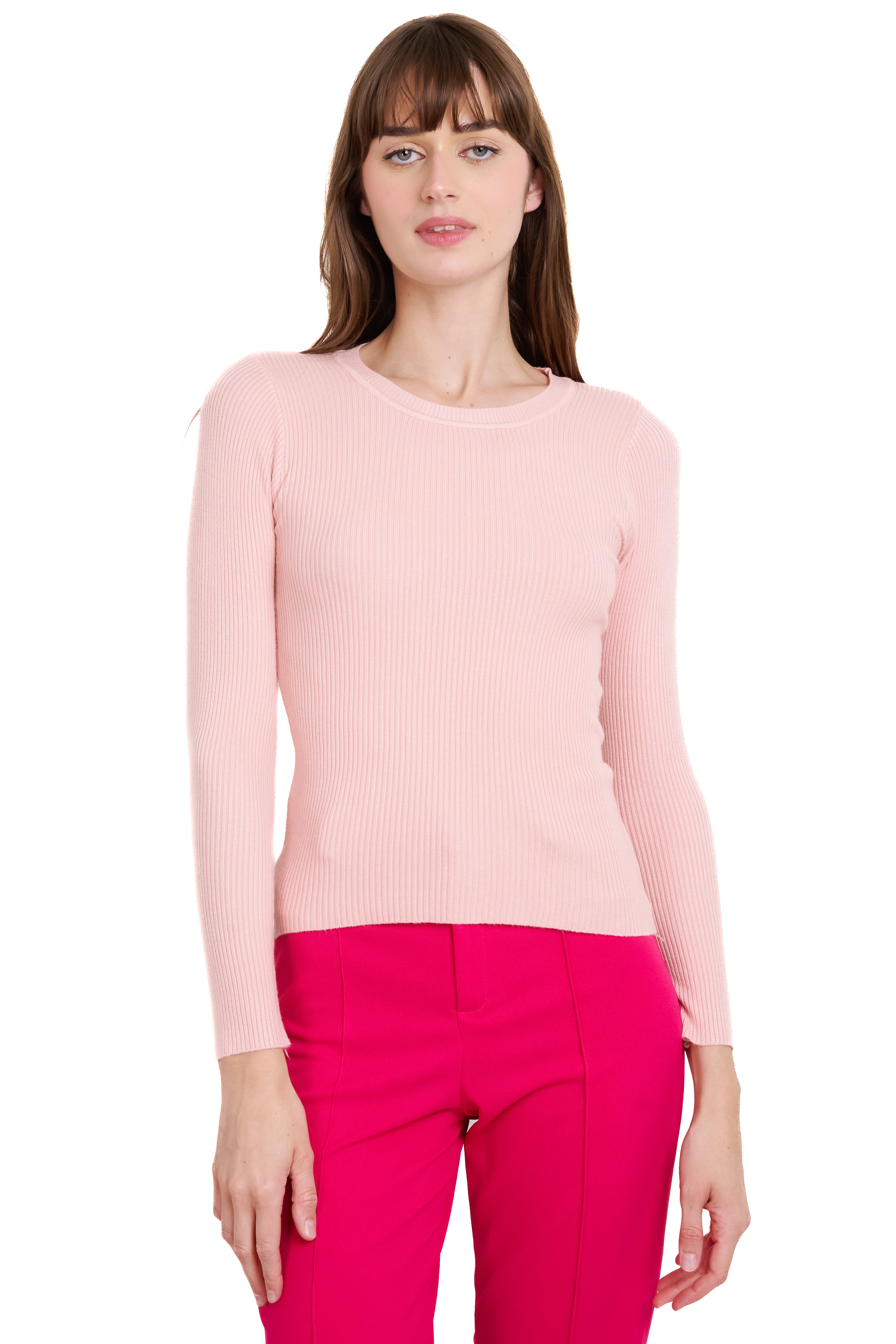 Top Manga Larga Cuello Redondo ROSA
