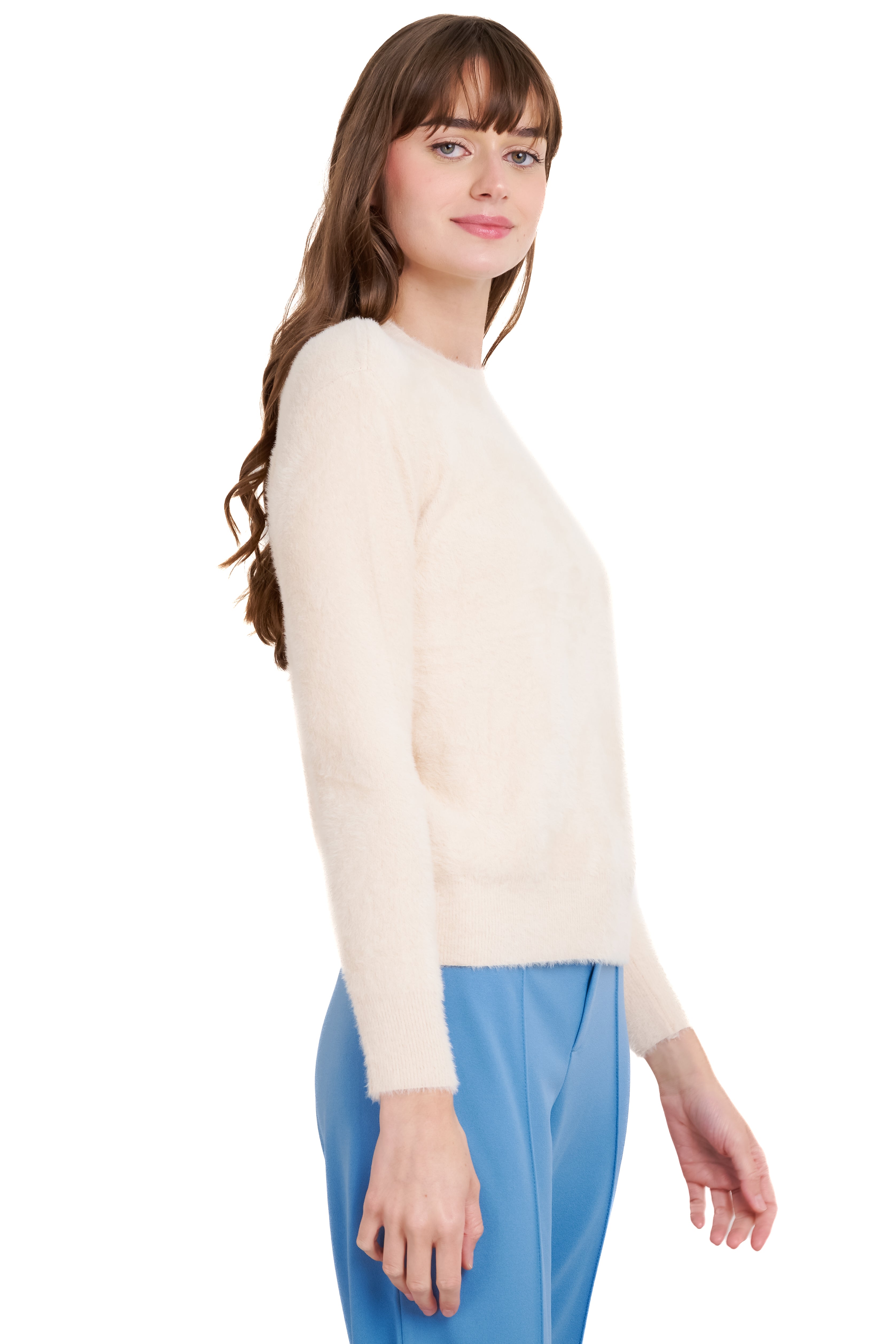 Sueter tejido manga larga BEIGE