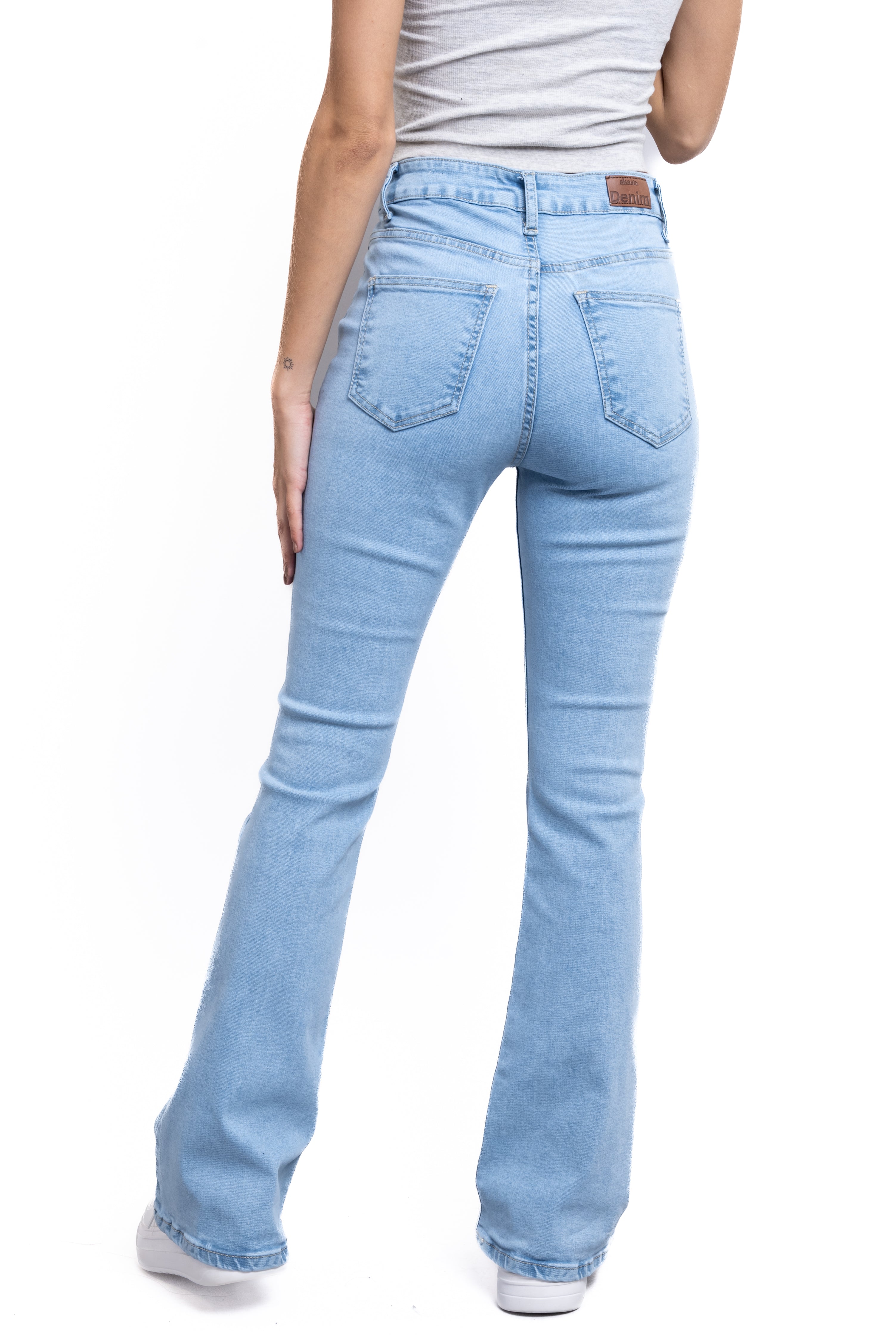 Jeans flare lisos ACID LIGHT