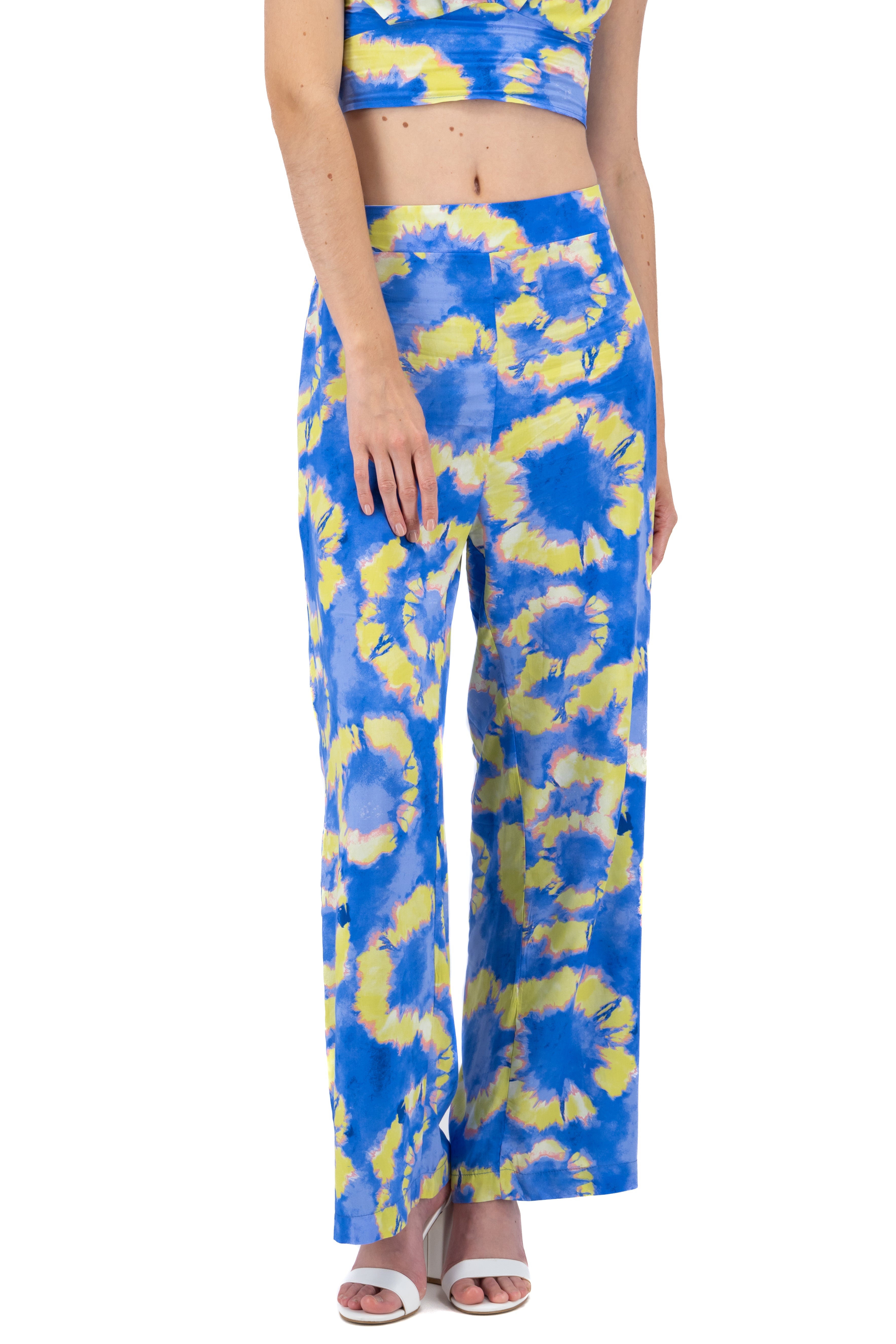 Pantalón estampado tie dye AZUL COMBO