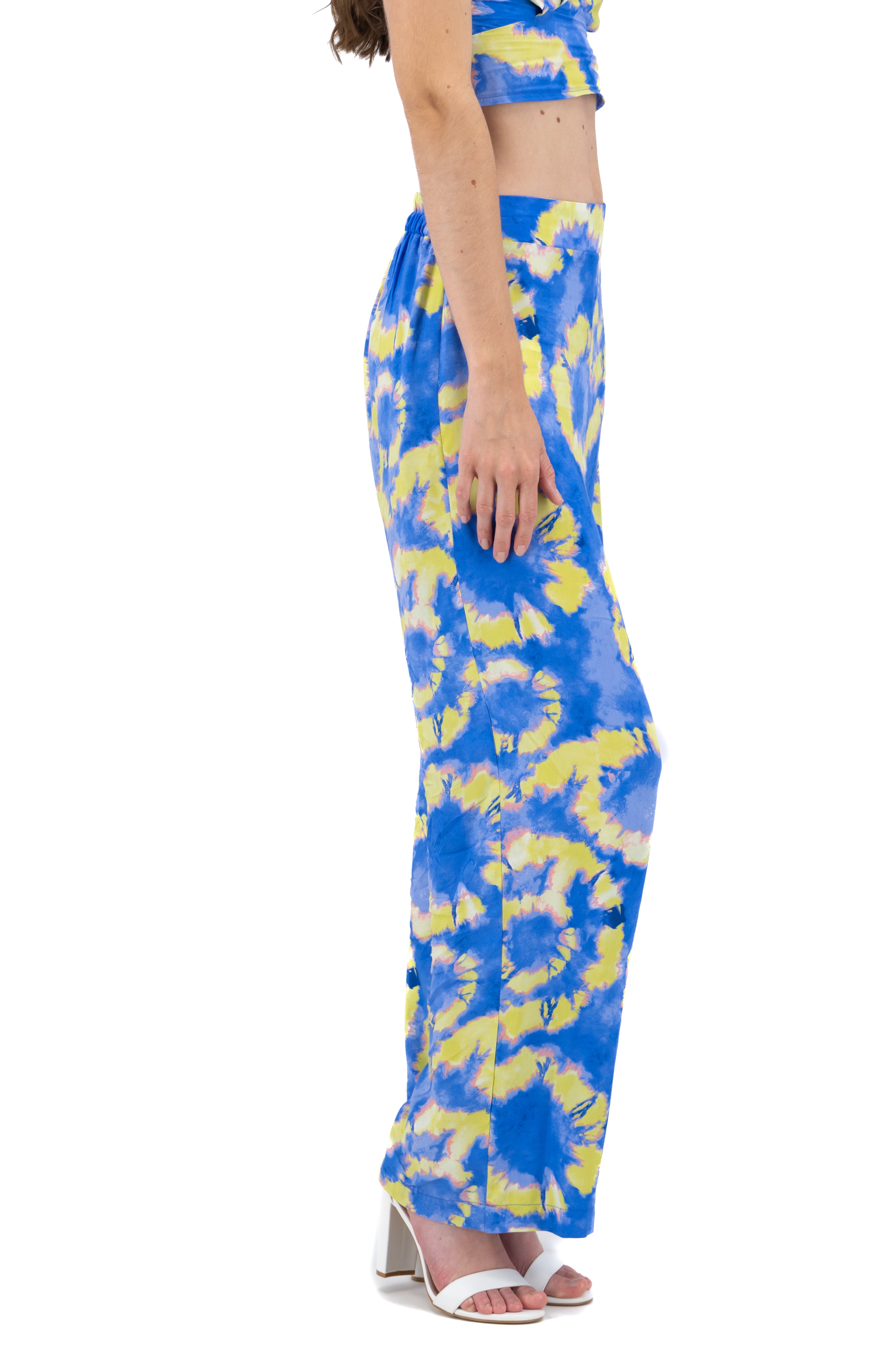 Pantalón estampado tie dye AZUL COMBO