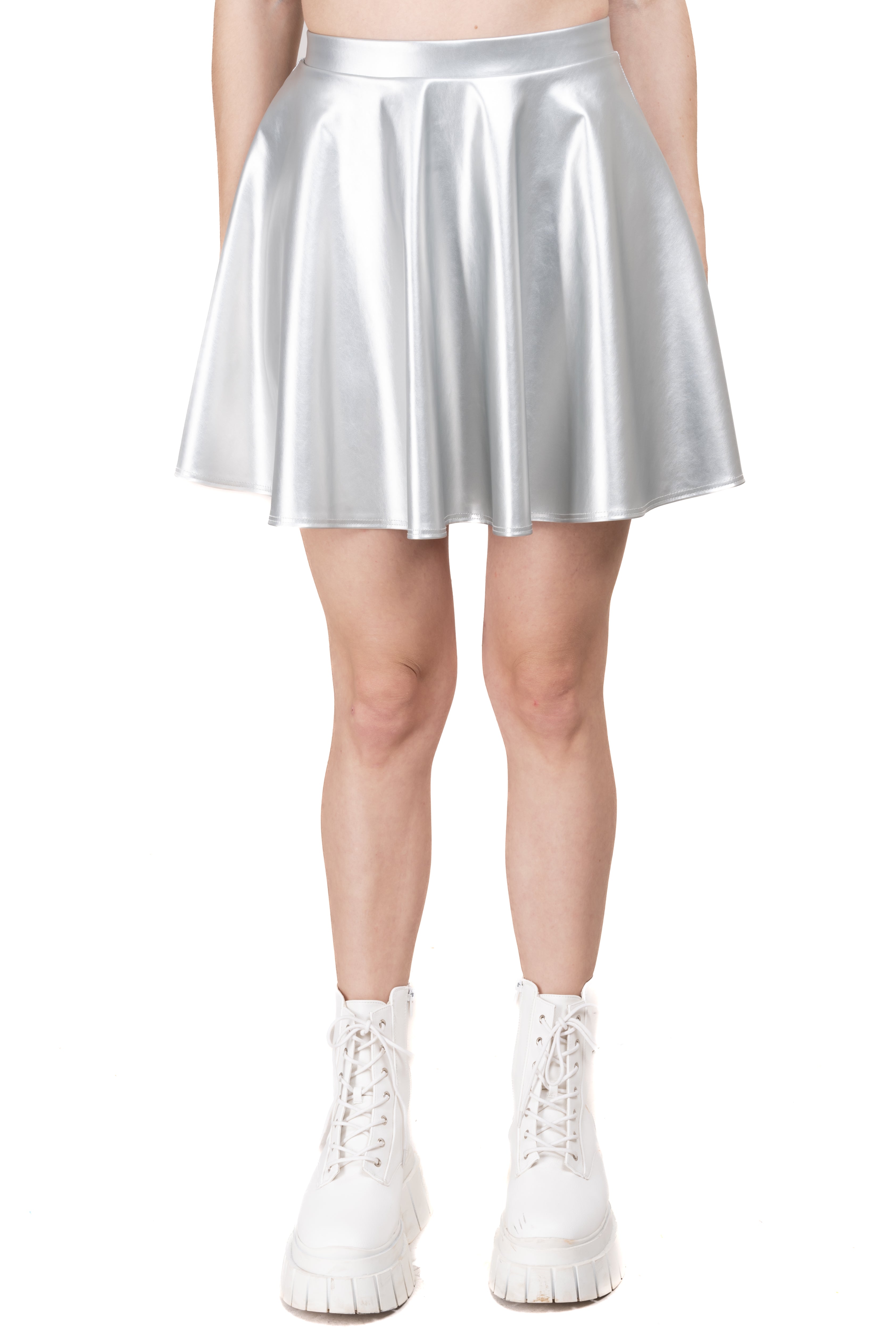 Falda skater metálica PLATA