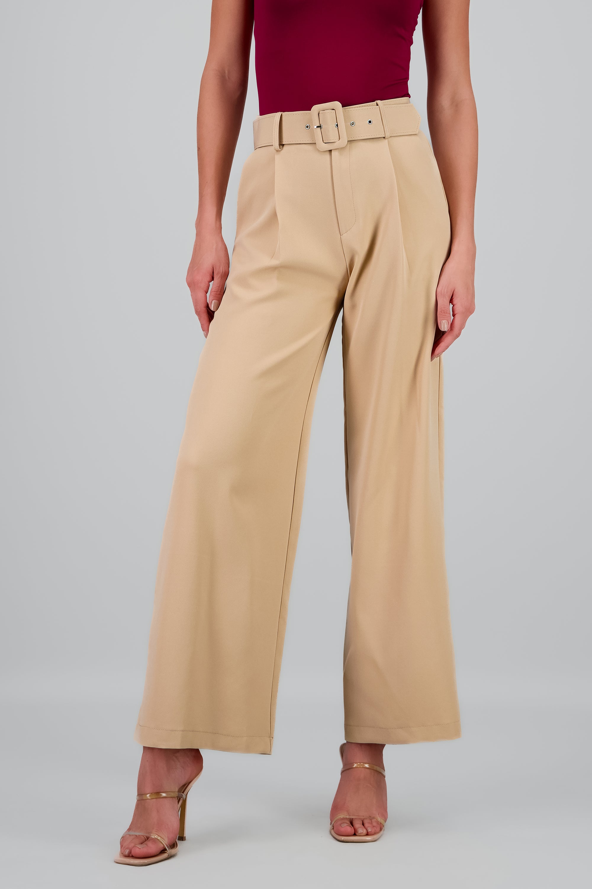 Pantalon Liso Cinturon ARENA