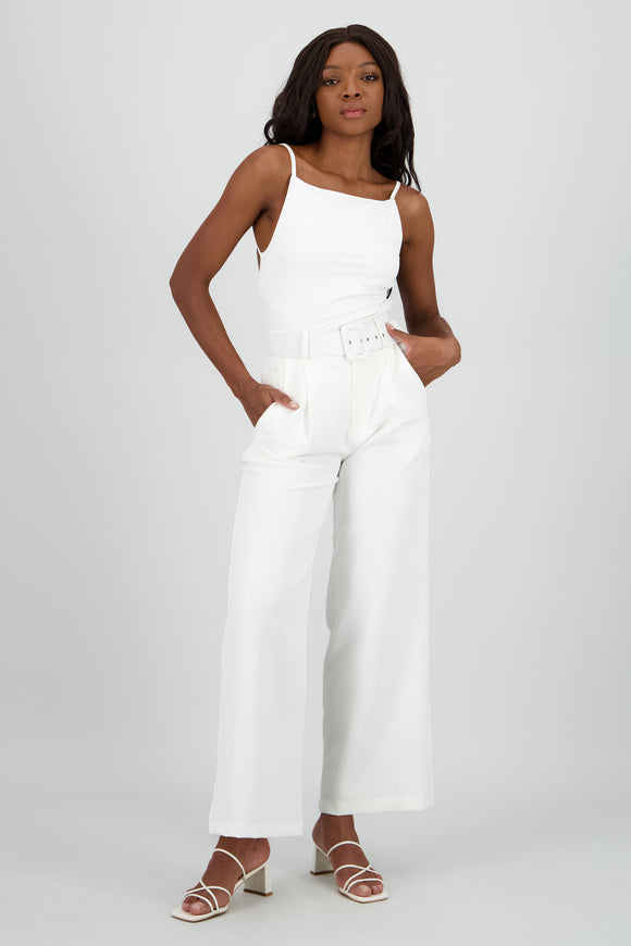 Pantalon Liso Cinturon