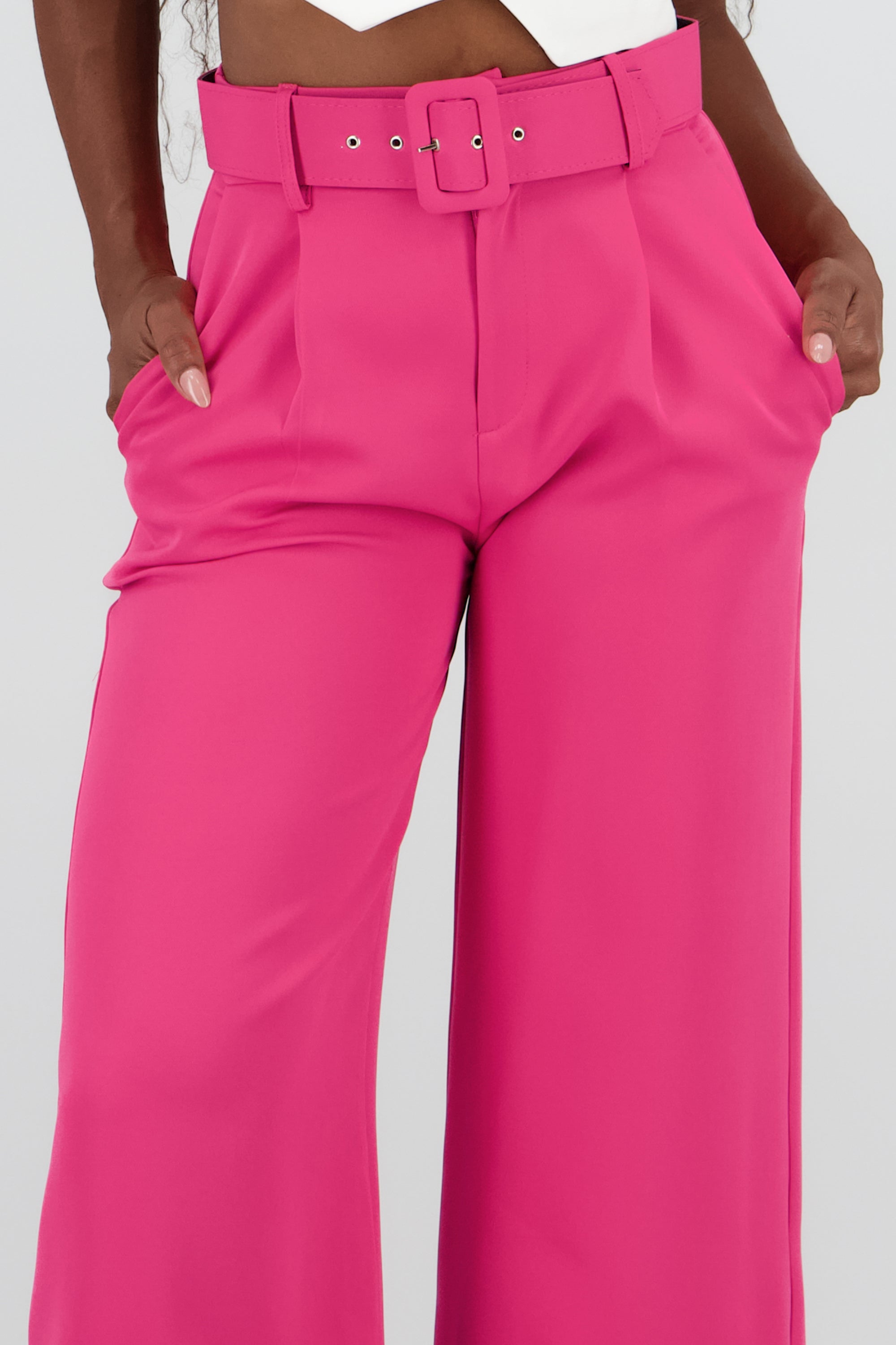 Pantalon Liso Cinturon FIUSHA