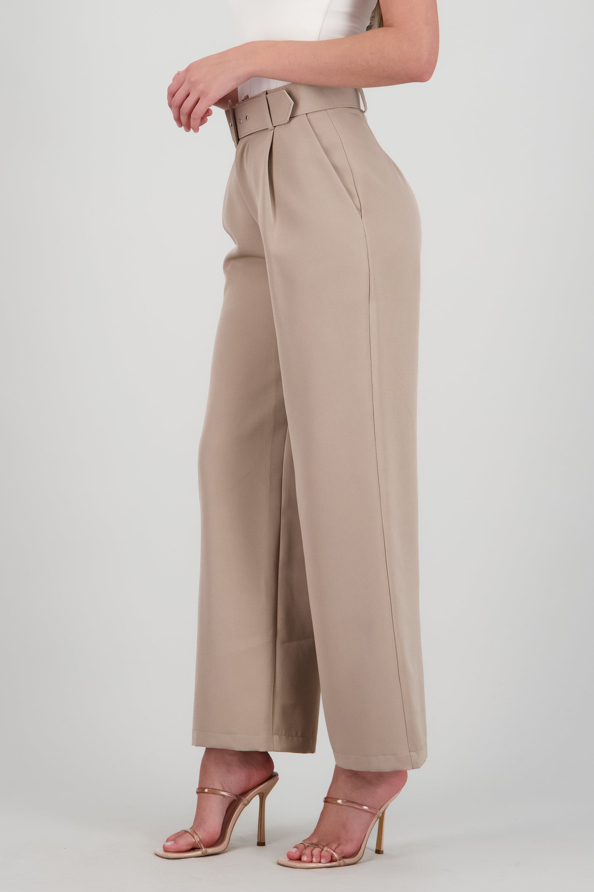 Pantalon Liso Cinturon KHAKI COMBO