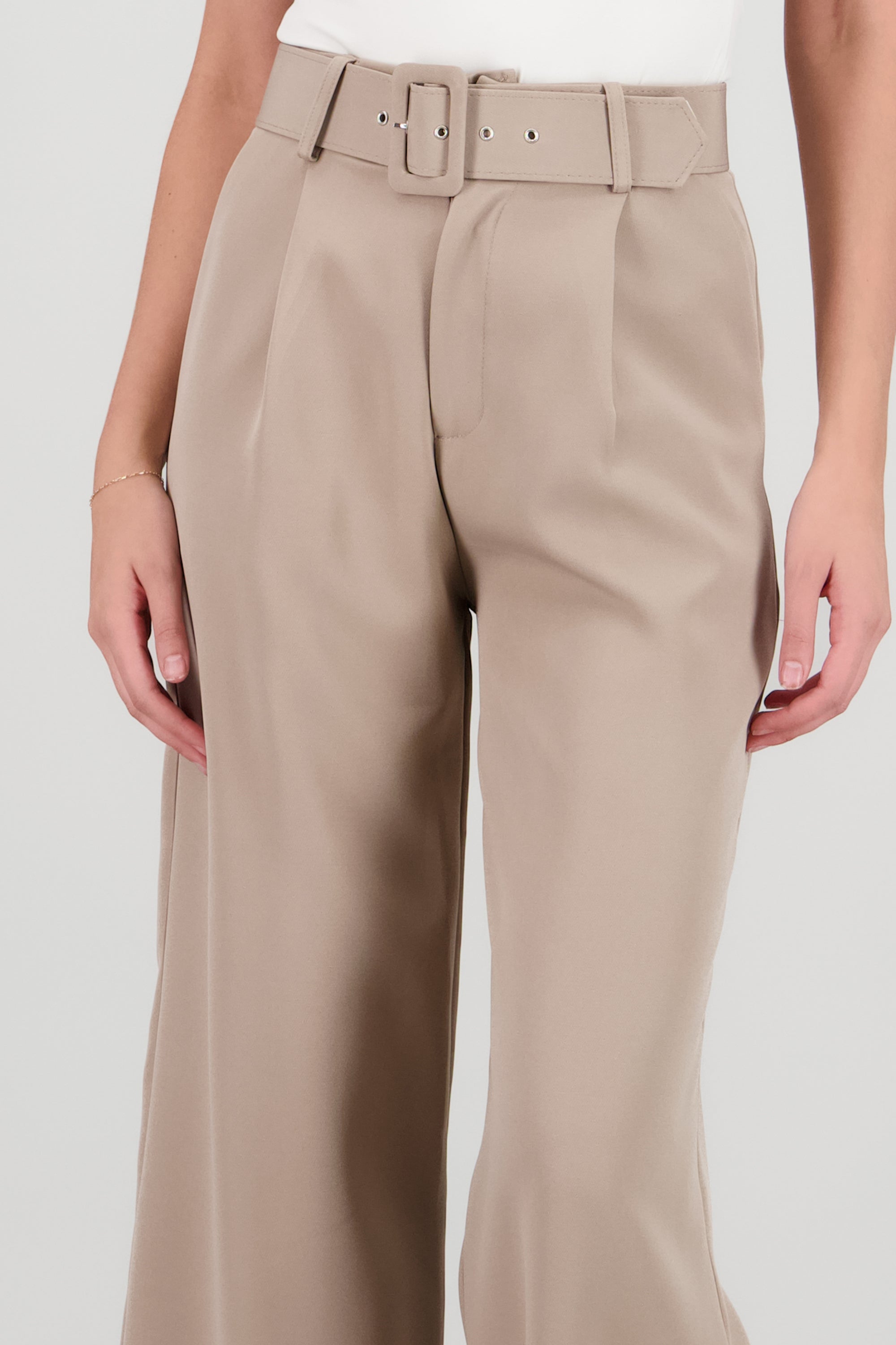 Pantalon Liso Cinturon KHAKI COMBO
