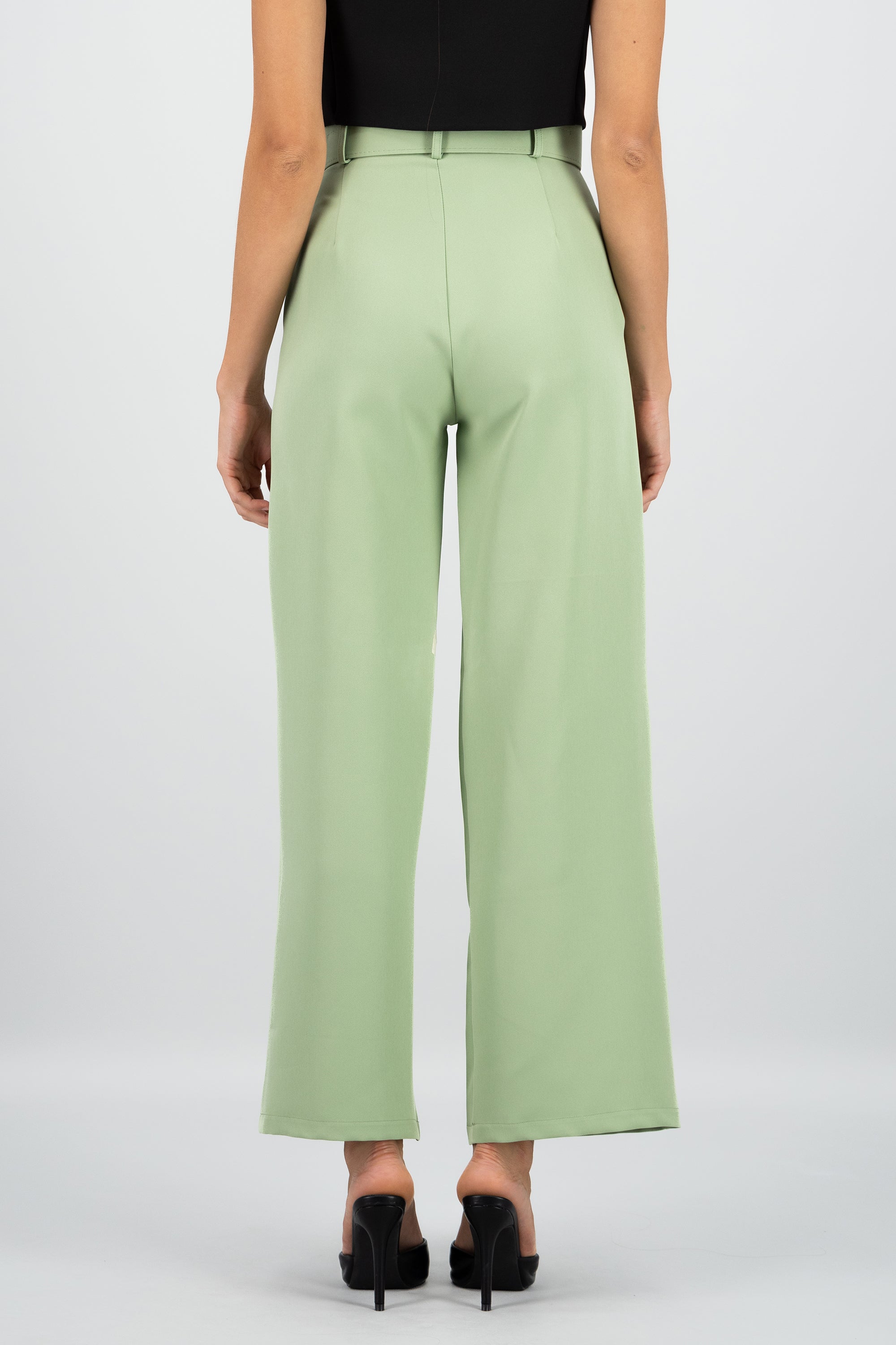 Pantalon Liso Cinturon SAGE