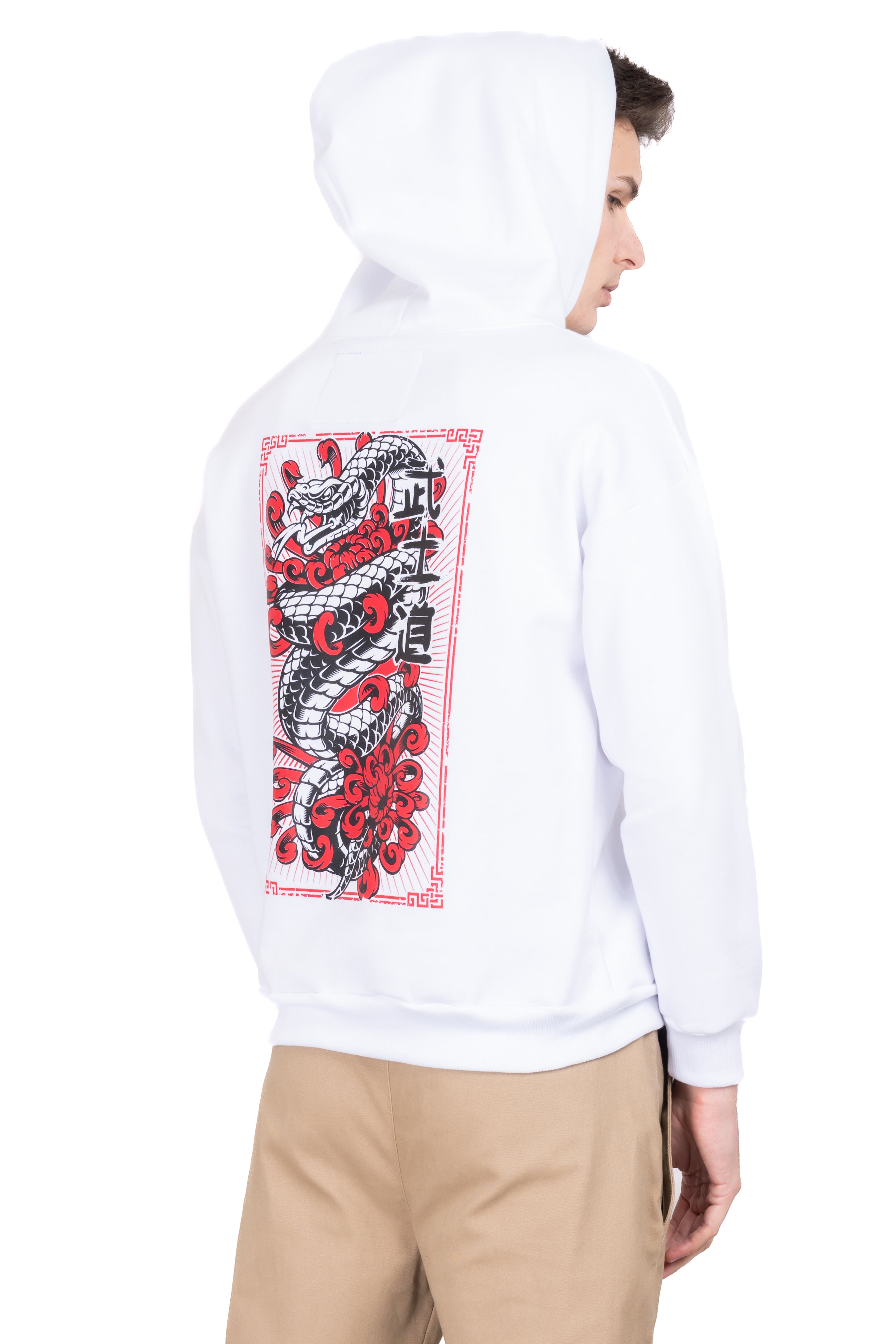 Sudadera Oversized Snake BLANCO