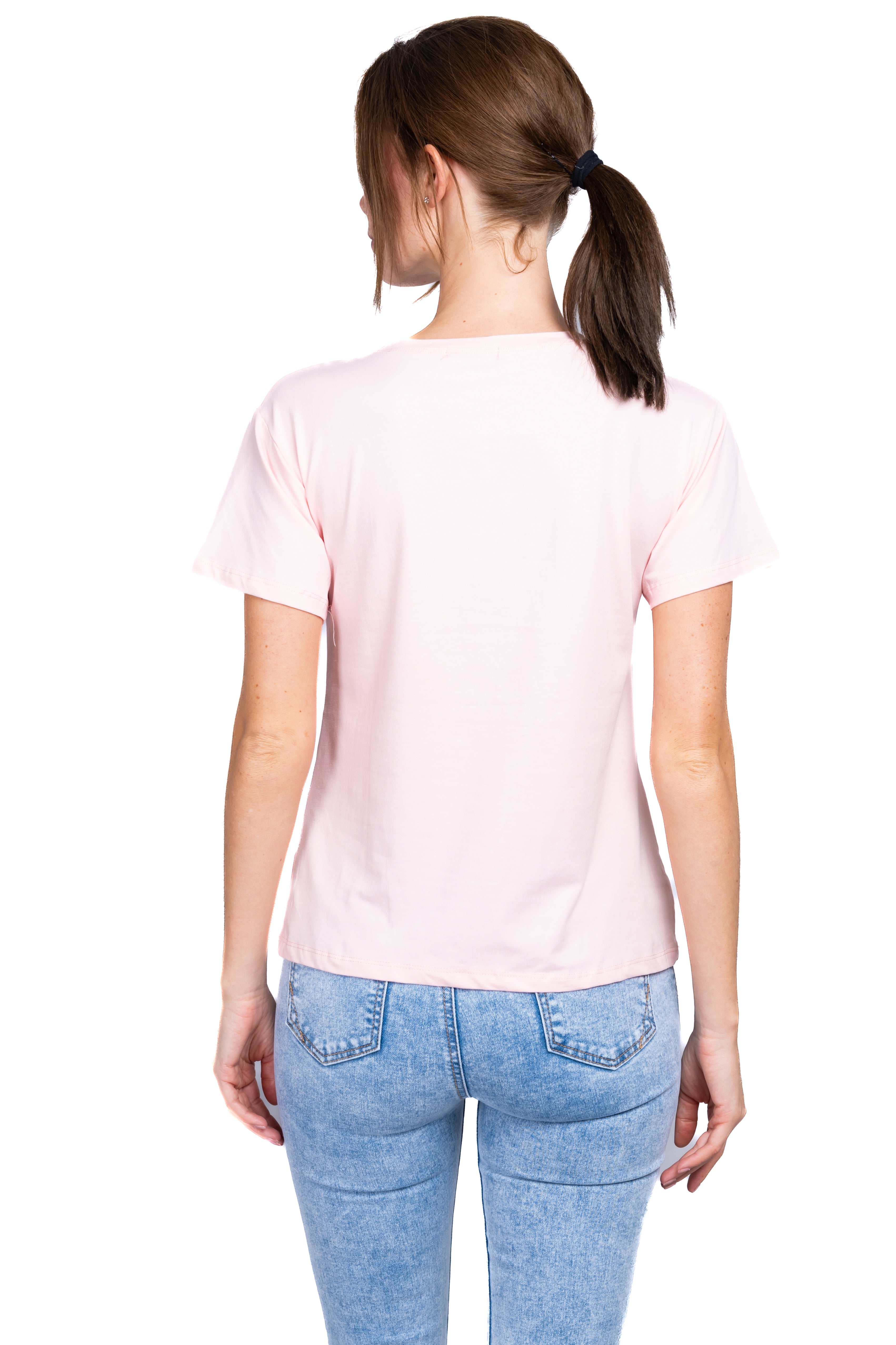 Playera frase brillos ROSA