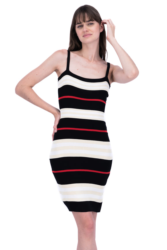 Vestido tirantes rayas
