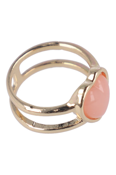 Anillo pidra corazón ROSA