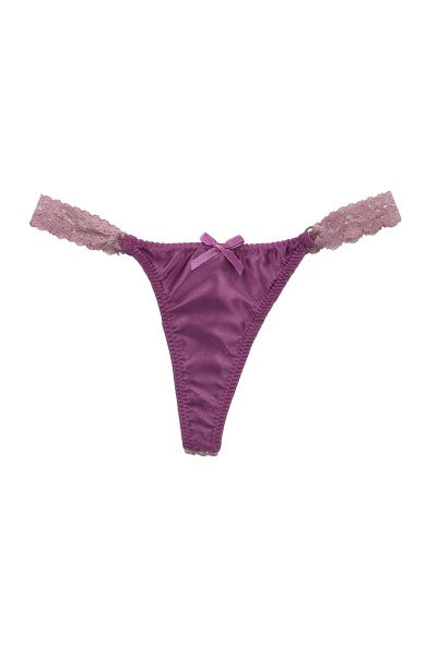 Tanga Satín Mesh MORADO