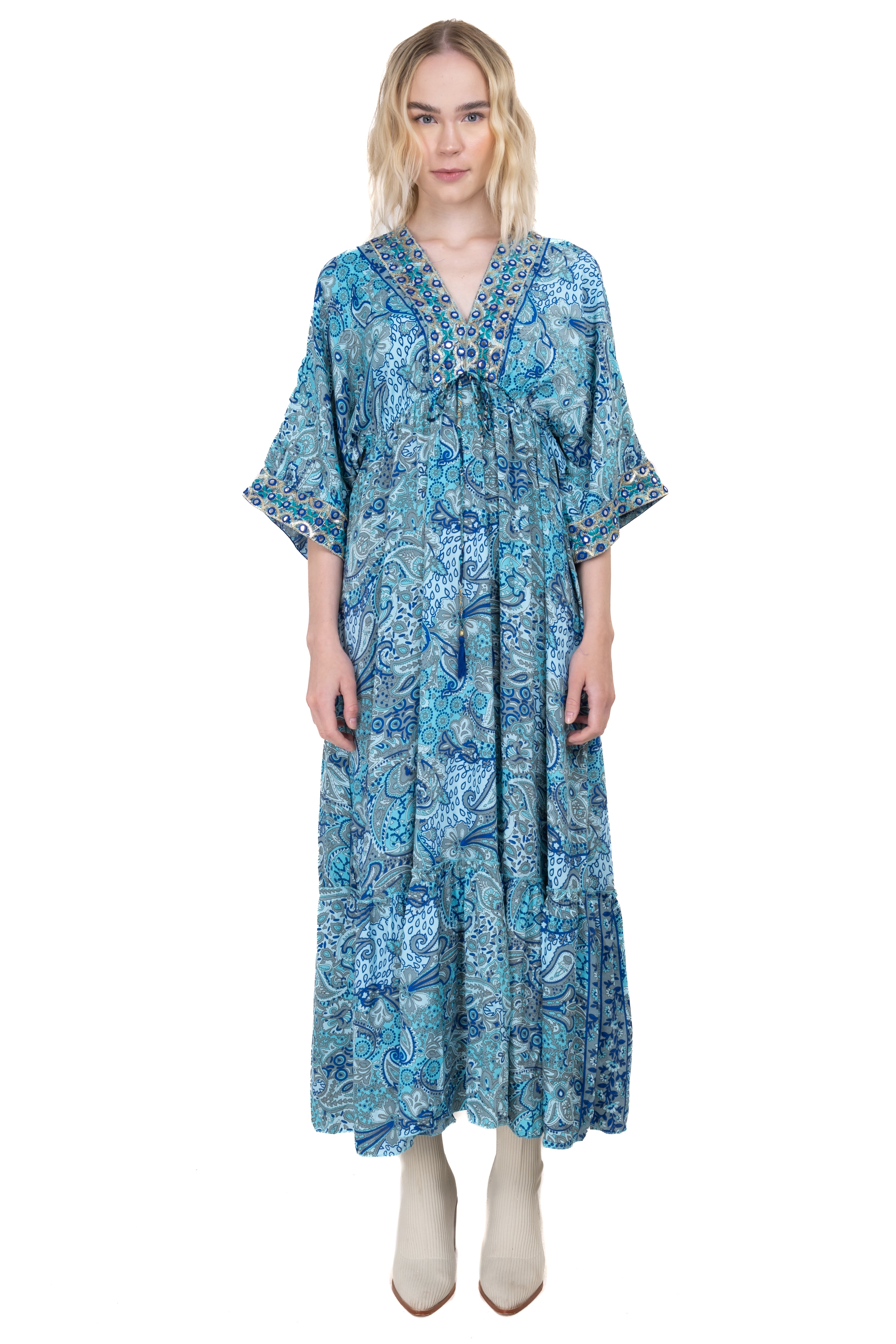 Vestido Maxi Olán Cintas JADE