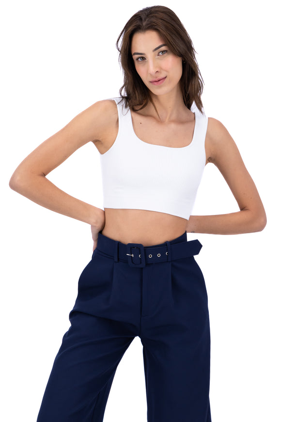 Top doble tejido tirantes