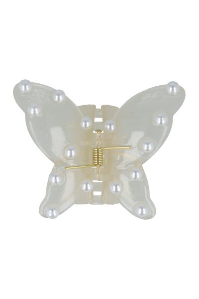 PINZA MARIPOSA PERLAS BEIGE