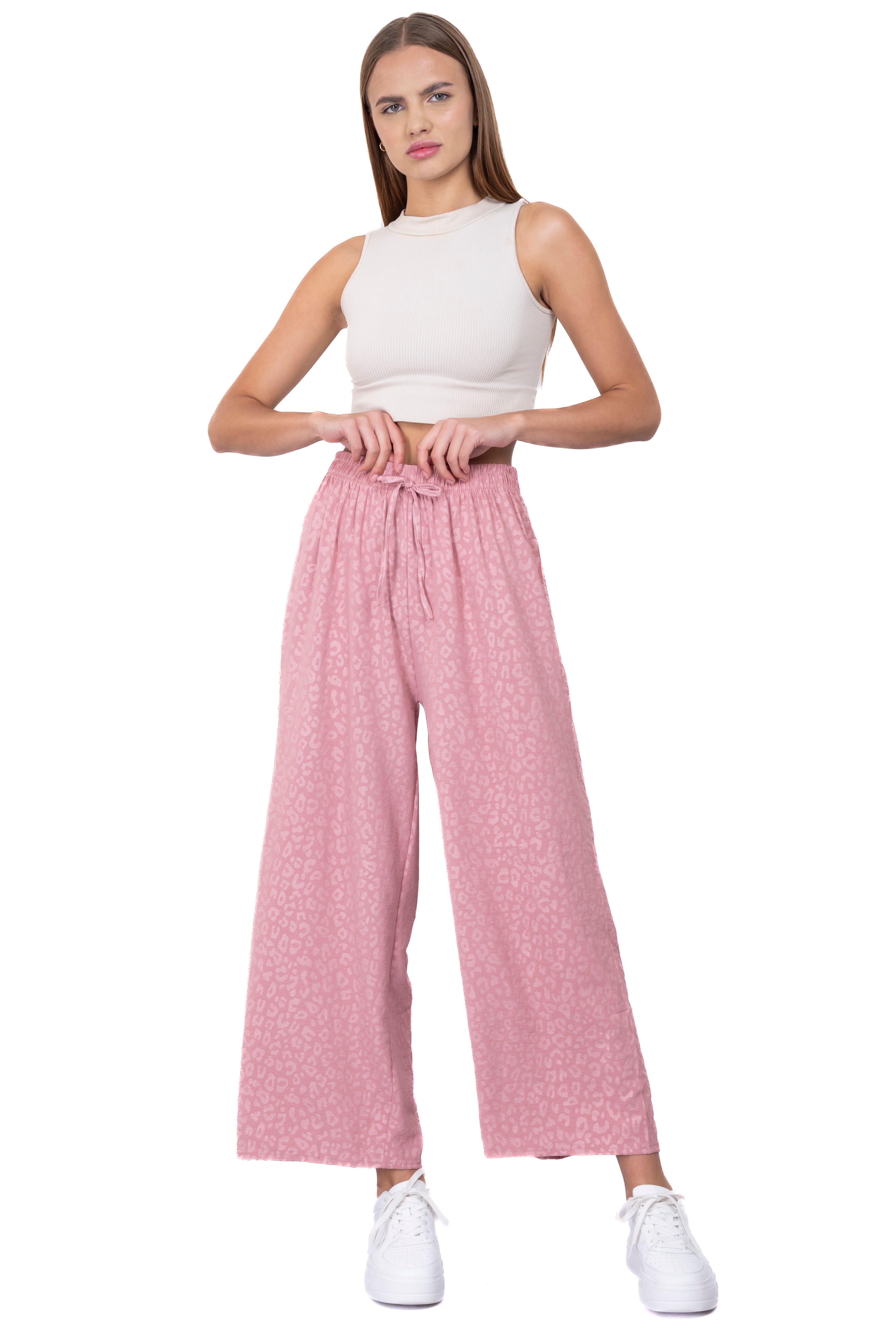 Pantalón wide leg animal print ROSA