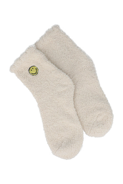 Calcetines peluche carita BEIGE