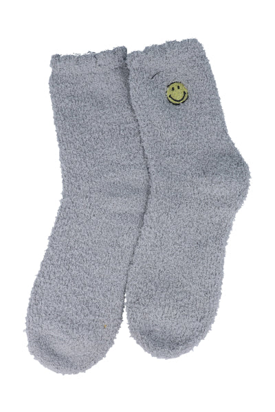 Calcetines peluche carita GRIS