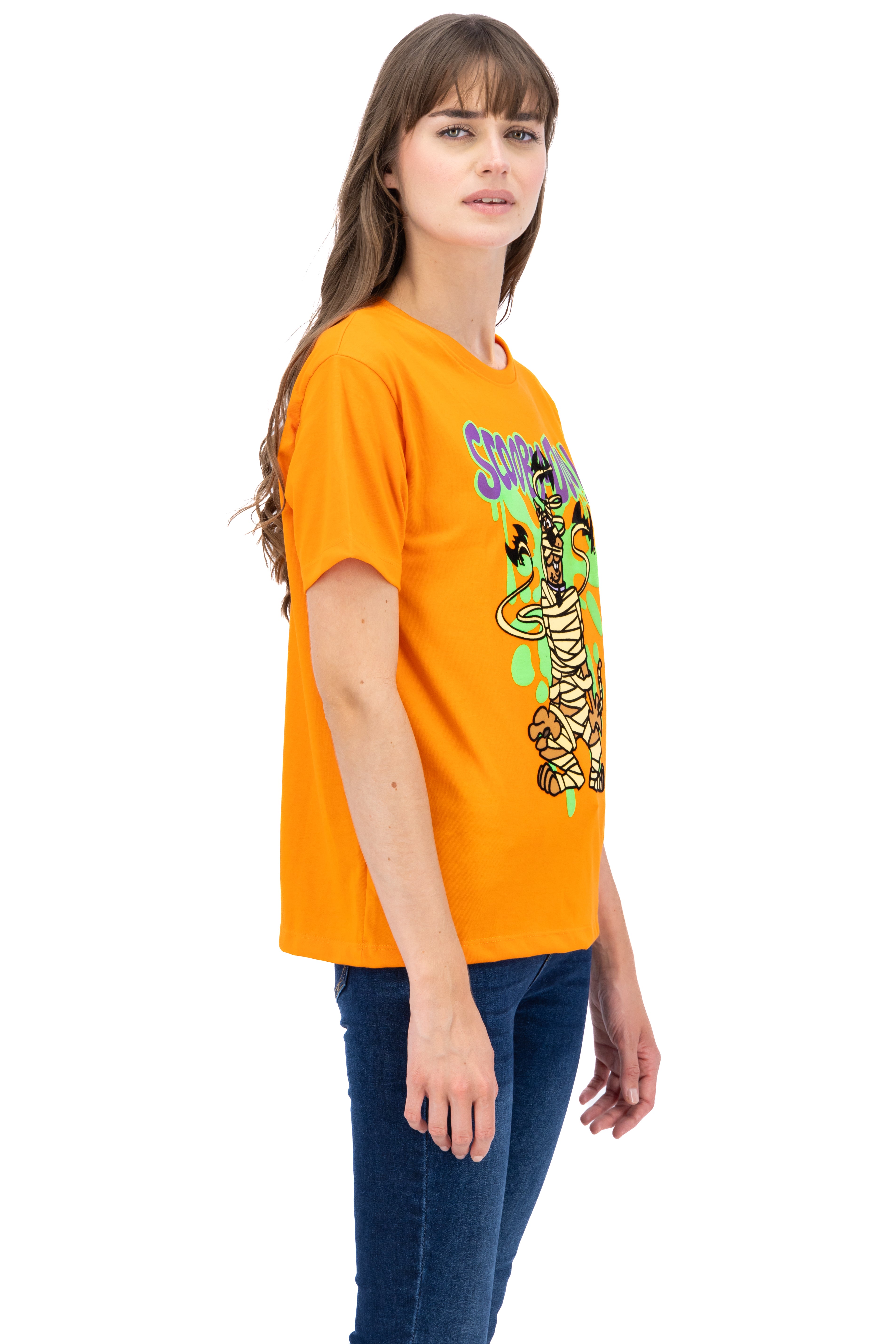 Playera estampado Scooby momia NARANJA BRILLANTE