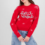 Suéter navideño Let it Snow