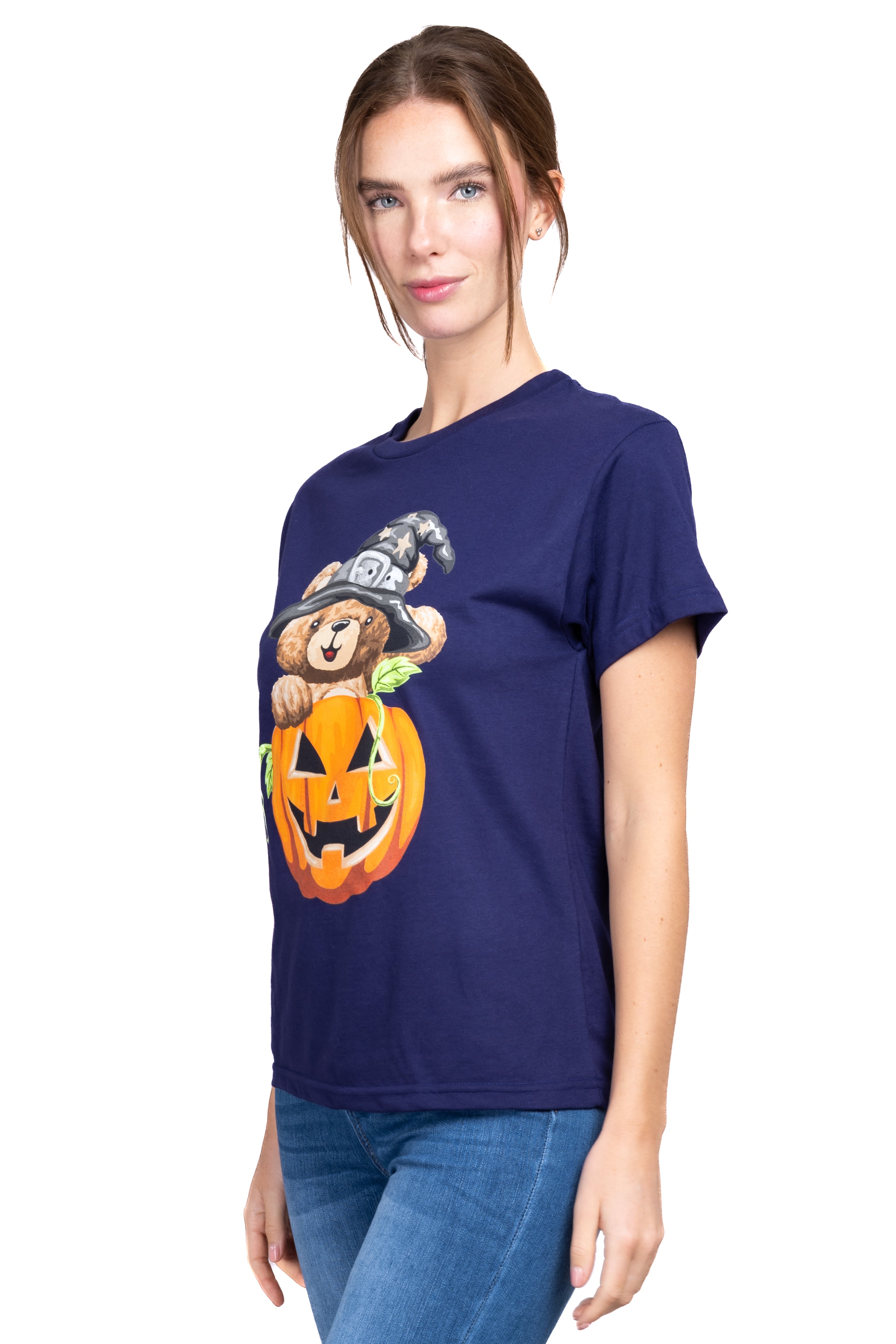 Playera osito calabaza MORADO