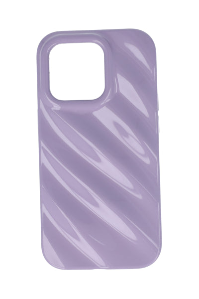 Funda cel i14 pro textura glossy MORADO