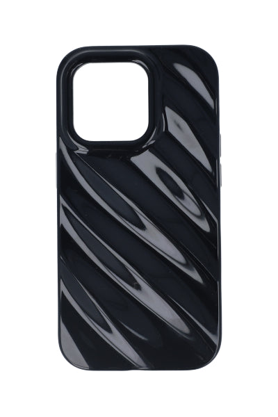 Funda cel i14 pro textura glossy NEGRO