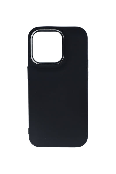 Funda celular cuadro metálico i14 pro NEGRO