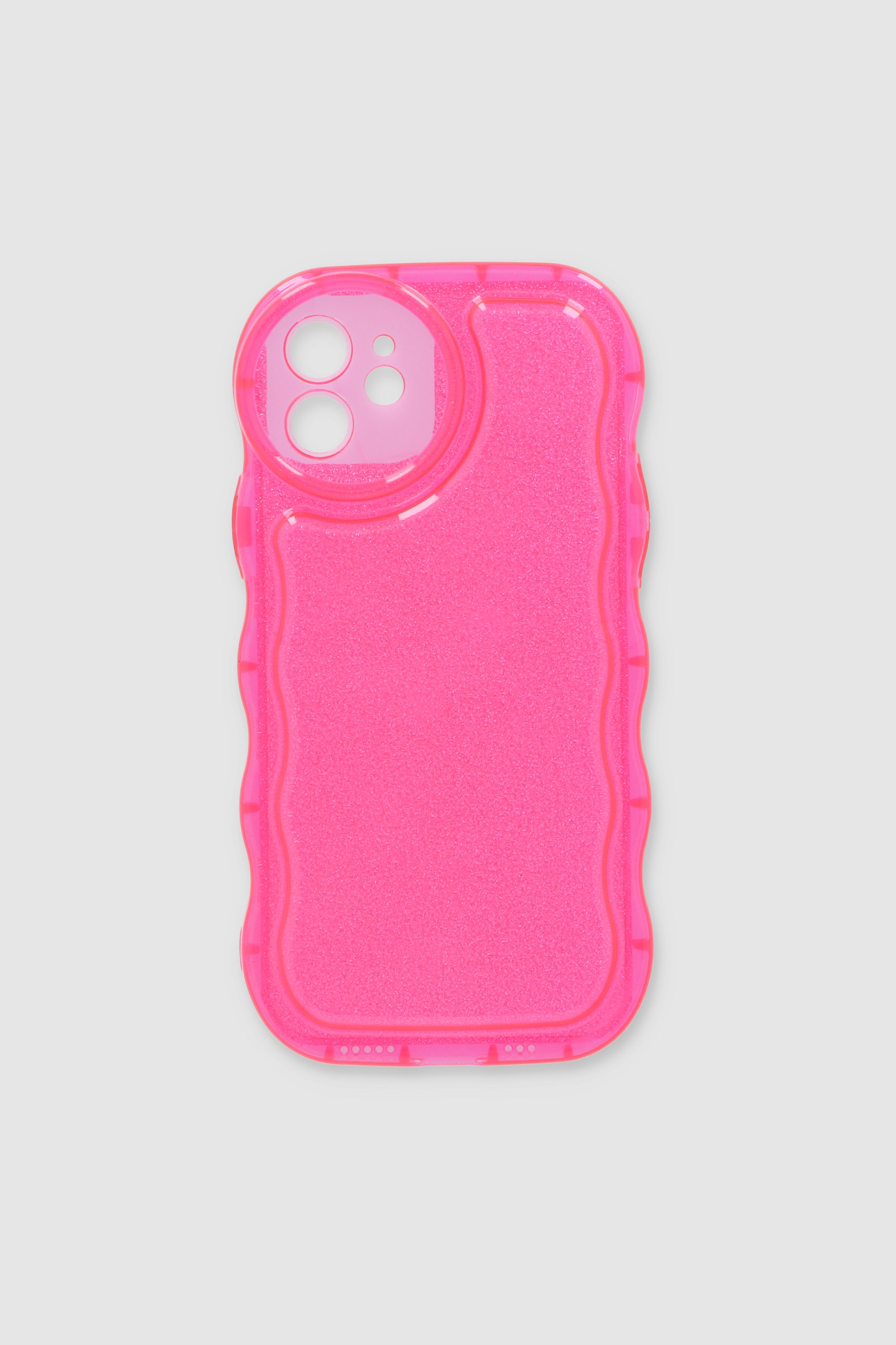 Funda celular ondas brillos i12 pro ROSA