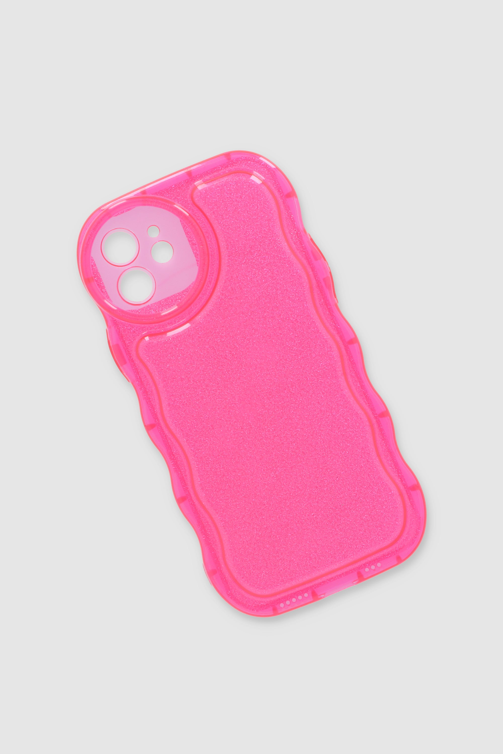 Funda celular ondas brillos i12 pro ROSA