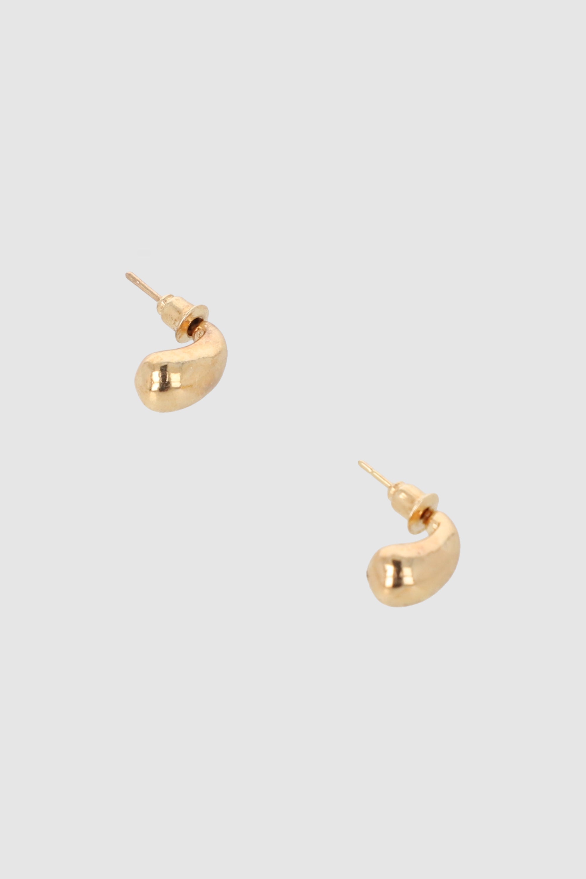 aretes gotita metal ORO