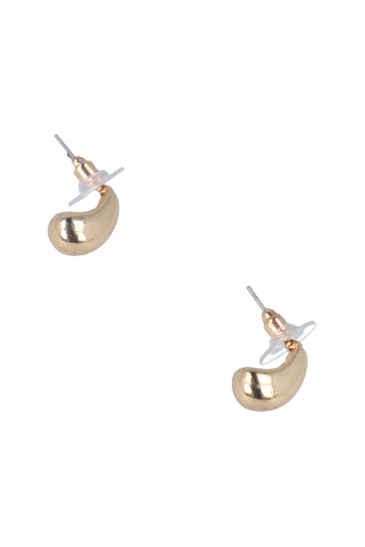 aretes gotita metal