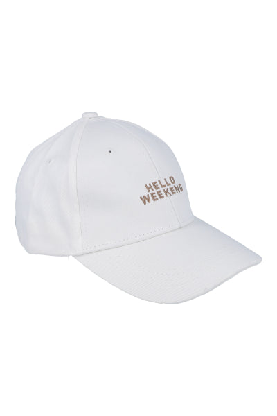 Gorra lisa bordado BLANCO