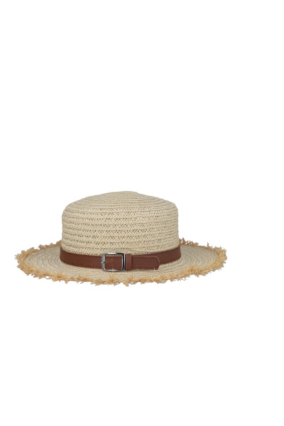 Sombrero campesino cinturón BEIGE