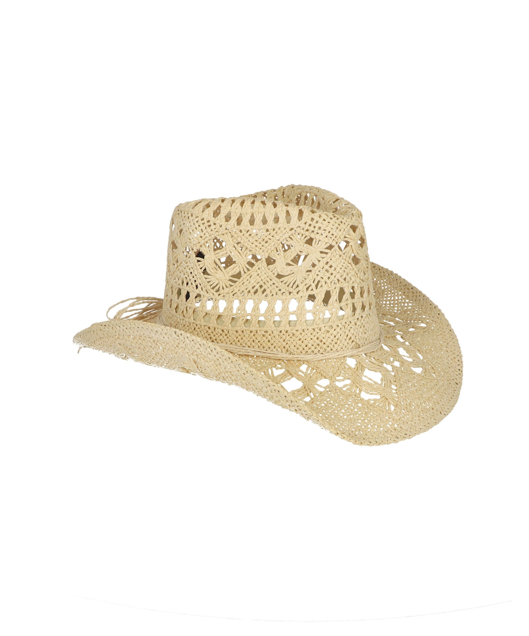 Sombrero vaquero tejido BEIGE
