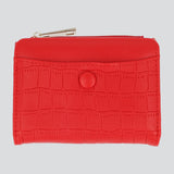 Cartera Mini Croco Botón