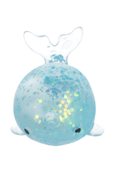 Squishy narval glitter AZUL