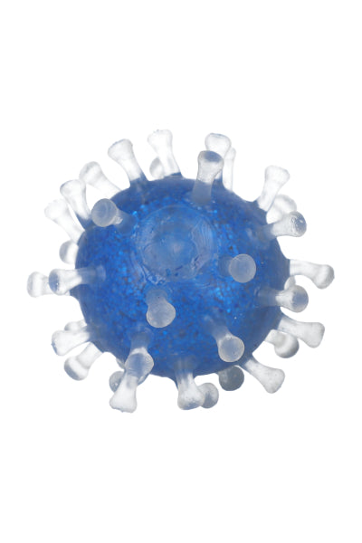 Squishy virus glitter AZUL