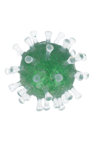 Squishy virus glitter VERDE