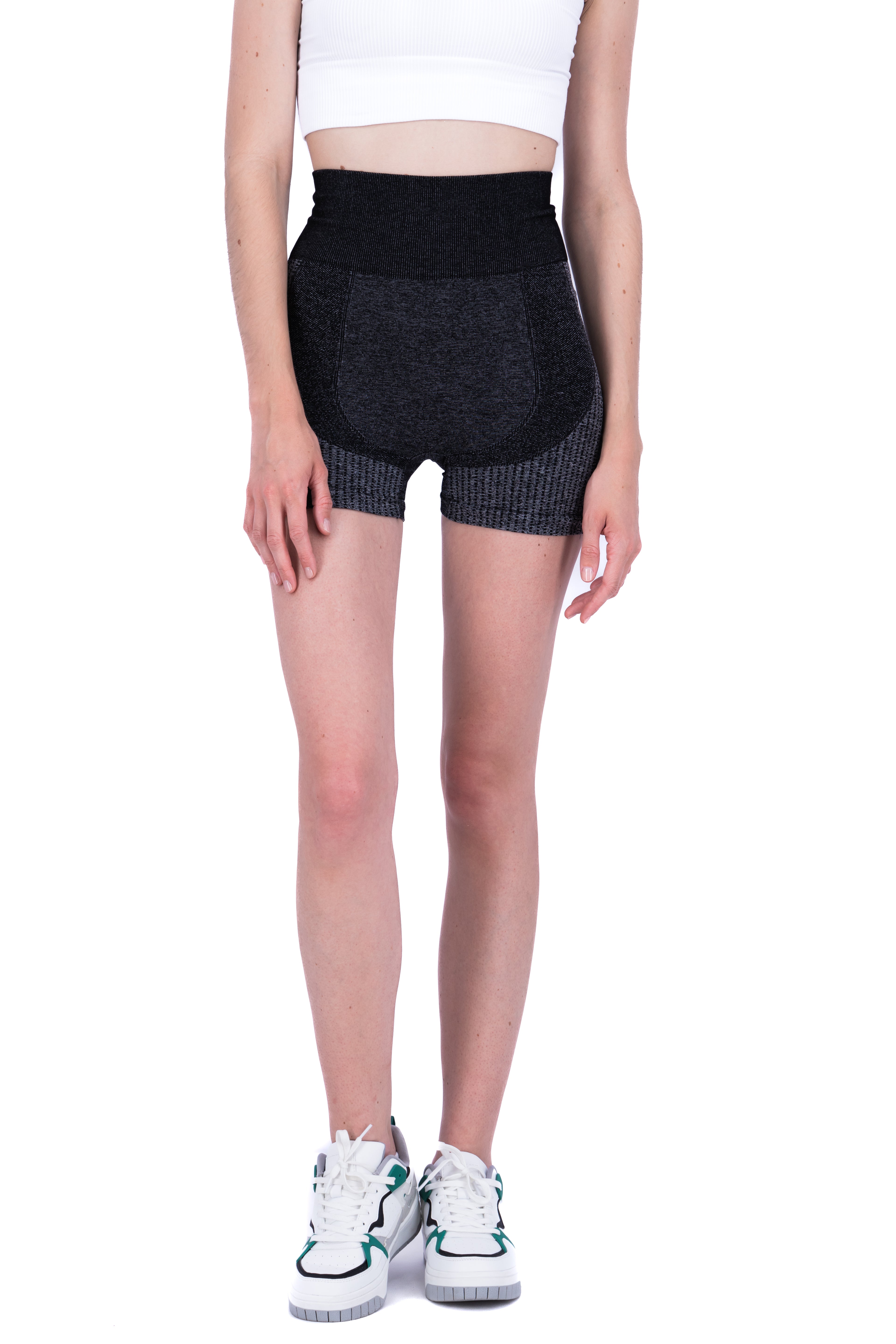 Short biker seamless NEGRO