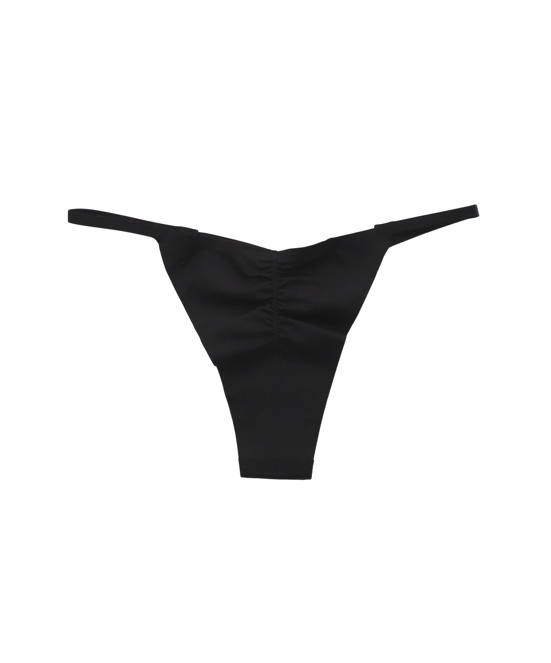 Tanga monocolor fruncido